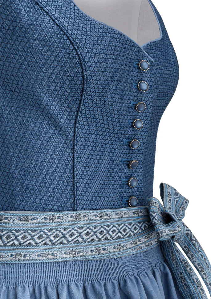 Wenger Madl Dirndl Olivia Stahlblau