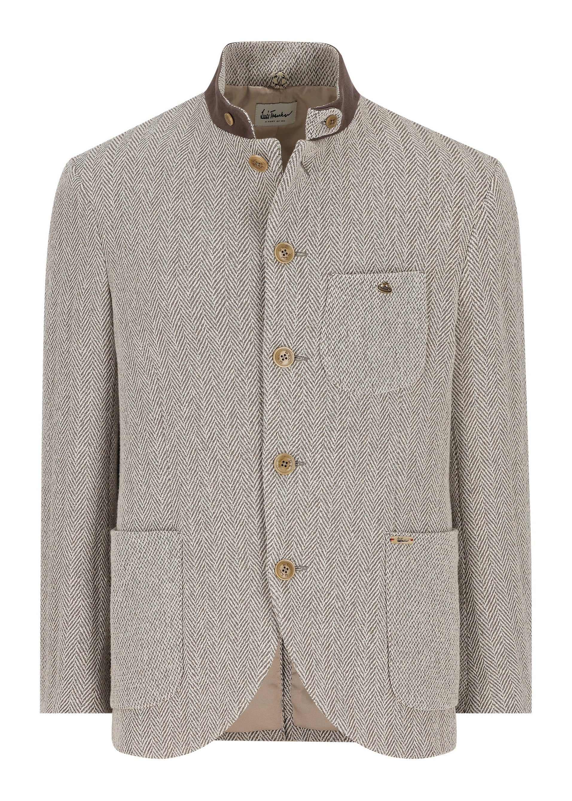 Luis Trenker Jacke Lusandro Fischgrät Fabric