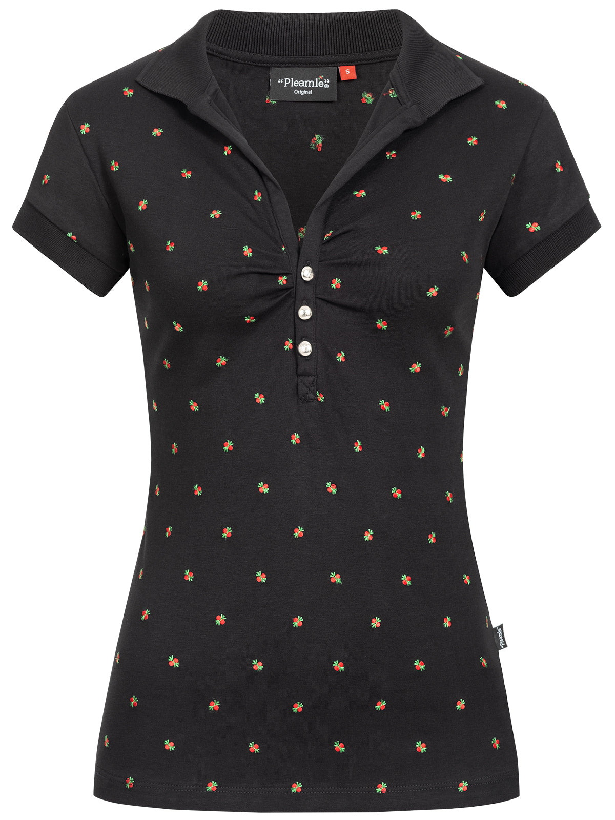 Pleamle Damen Polo schwarz