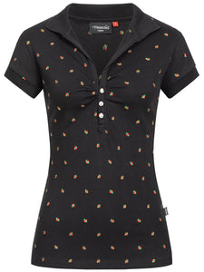 Pleamle Damen Polo schwarz